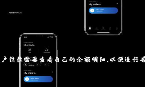 数字钱包已经成为现代交易中不可或缺的一部分，越来越多的人使用它来存储、发送和接收数字货币和资产。由于数字钱包的便利性，用户往往需要查看自己的余额明细，以便进行有效的资金管理。在本文中，我们将探讨如何查看数字钱包的余额明细，包括不同类型的钱包、不同平台的操作步骤，以及常见问题的解答。

如何方便地查看数字钱包余额明细